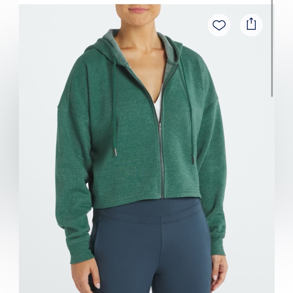 Threads 4 Thought - Crop Zip Up Hoodie (NWOT)